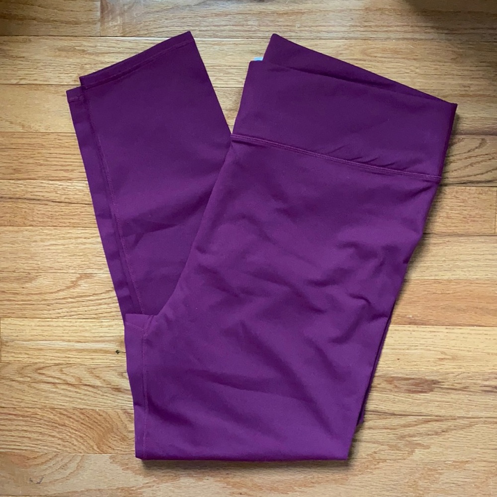 Fabletics Burgundy/Cranberry Leggings